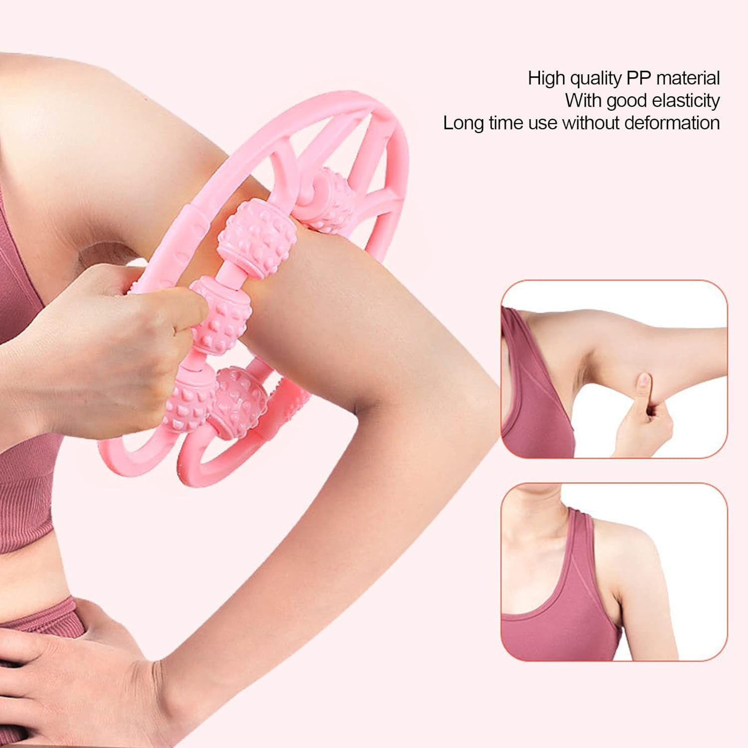 Muscle Massage Roller 8 10 Wheels Relieve Soreness Leg Muscle Roller Fitness Roller Muscle Relaxer Massage Roller Ring Clip All Round Massaging Uniform Force Elastic Pp Drop Shaped For Home Use (1 Pc) Muscle Massage Roller 8 10 Wheels Relieve Soreness Leg Muscle Roller Fitness Roller Muscle Relaxer Massage Roller Ring Clip All Round Massaging Uniform Force Elastic Pp Drop Shaped For Home Use (1 Pc)